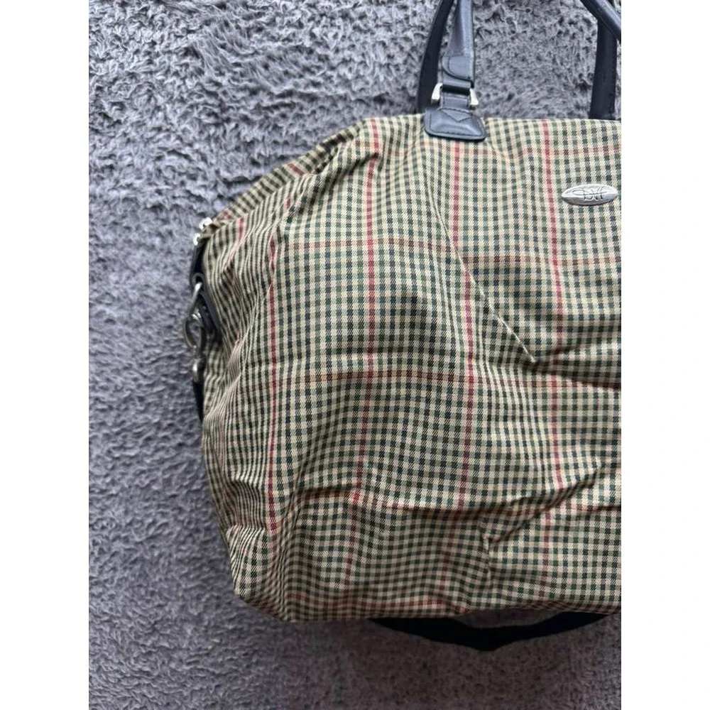 Diane Von Furstenberg Checkered Carry On‎ Luggage Travel Duffle Bag 14
